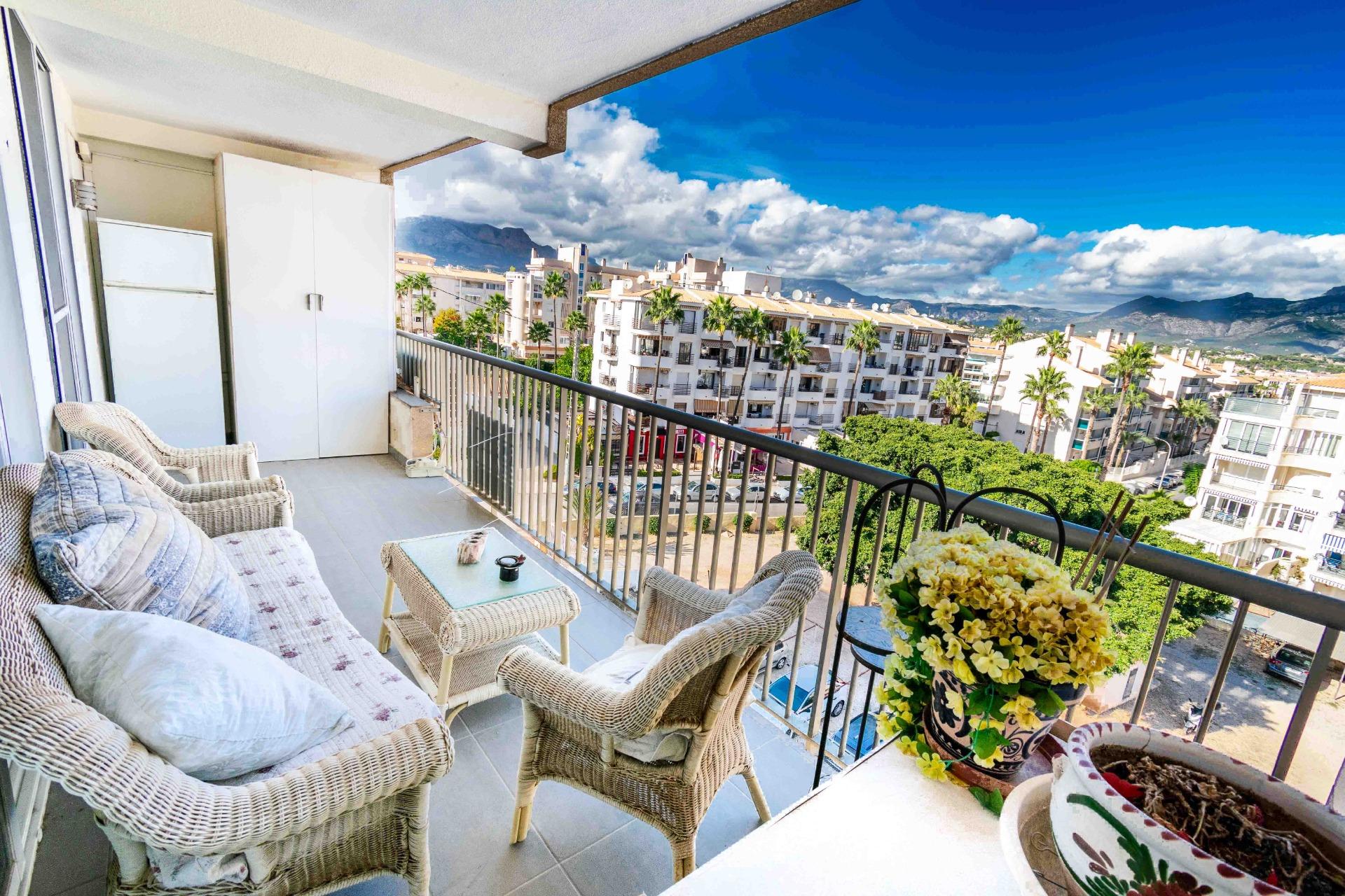 Просторная квартира в Альбире с видом