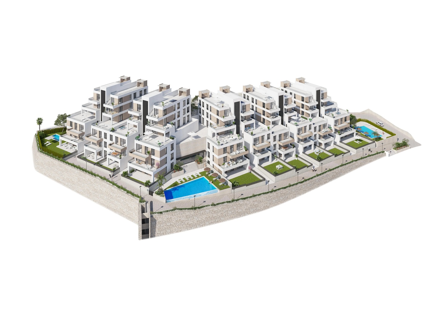 Современные апартаменты с видом на море в Вера Плайя